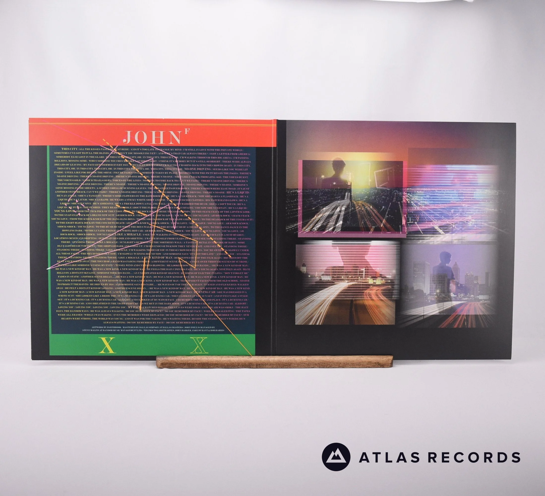 John Foxx - Burning Car - Gatefold 1/A 2/A LP Vinyl Record - NM/NM - Image 2