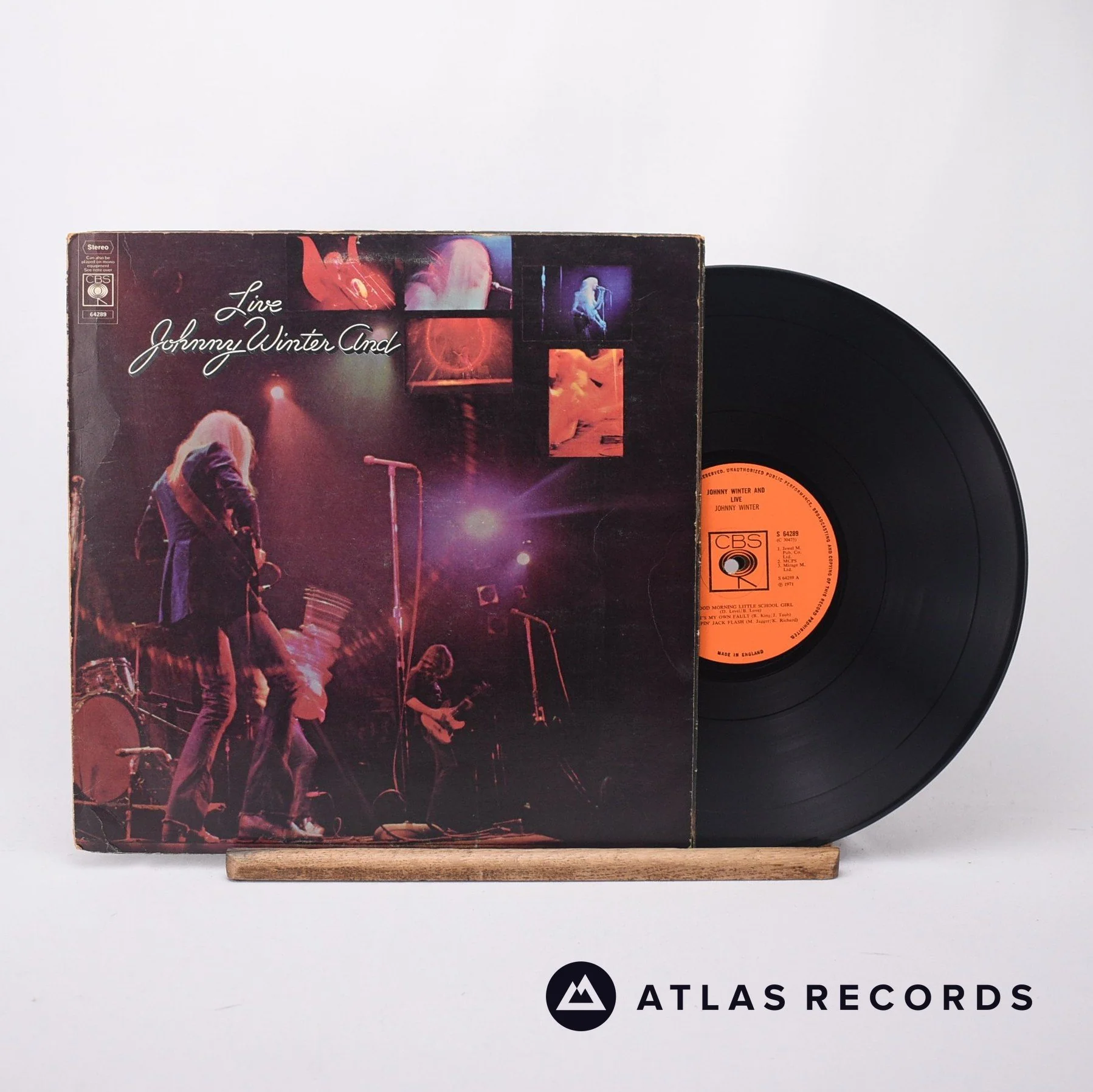 Johnny Winter And - Live - Gatefold A1 B1 LP Vinyl Record - VG/VG+