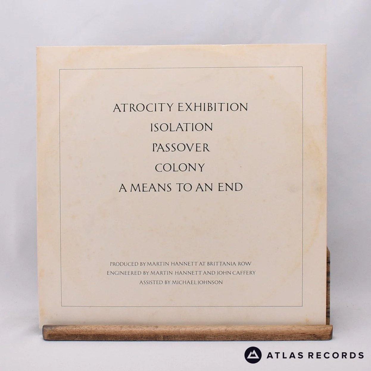Joy Division - Closer - Tranco Press A1 B1 LP Vinyl Record - VG+/VG+ - Image 3
