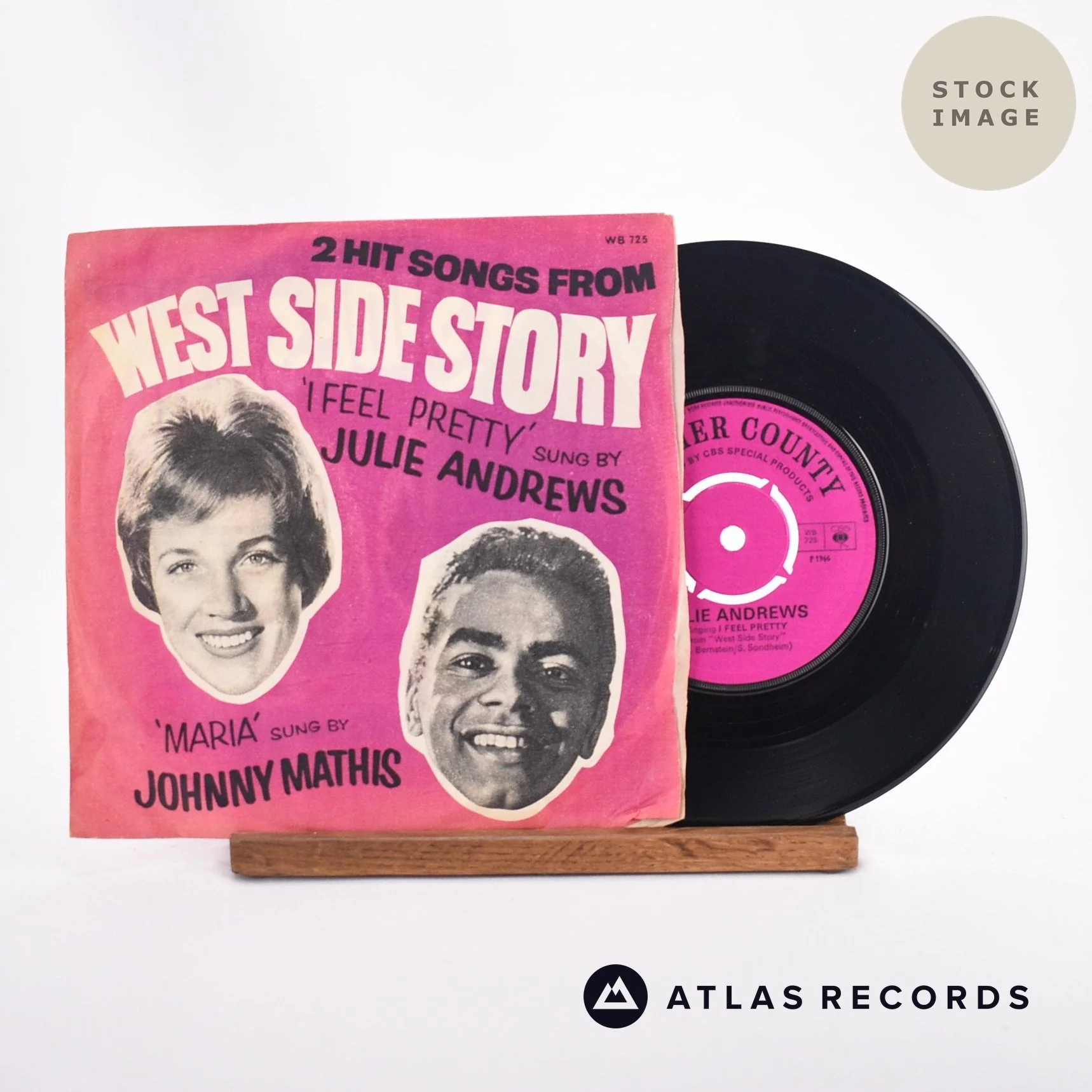 Julie Andrews - 2 Hit Songs From West Side Story - 7" Vinyl Record