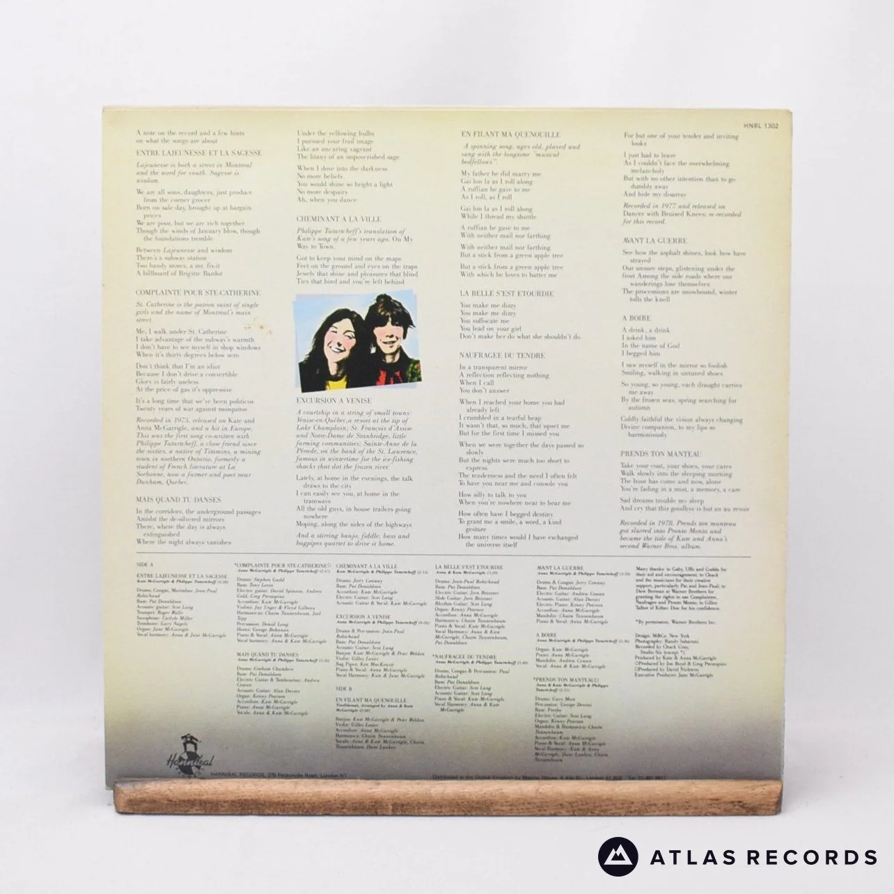 Kate & Anna McGarrigle - French Record - LP Vinyl Record - VG+/EX - Image 2