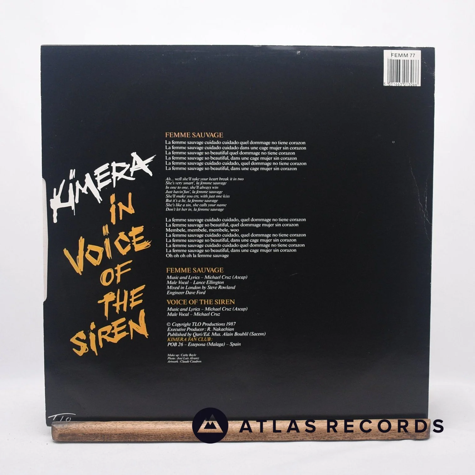 Kimera - Femme Sauvage - Maxi-Single 12" Vinyl Record - EX/EX - Image 2