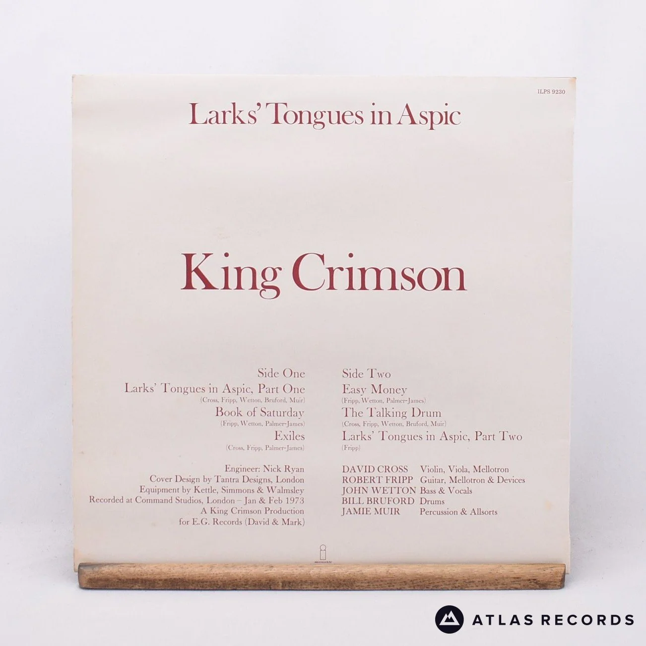 King Crimson - Larks' Tongues In Aspic - A-2 B-2 LP Vinyl Record - VG+/EX - Image 2