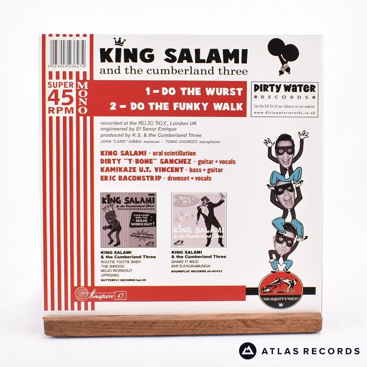King Salami & The Cumberland Three - Do The Wurst - 7" Vinyl Record - EX/EX - Image 2