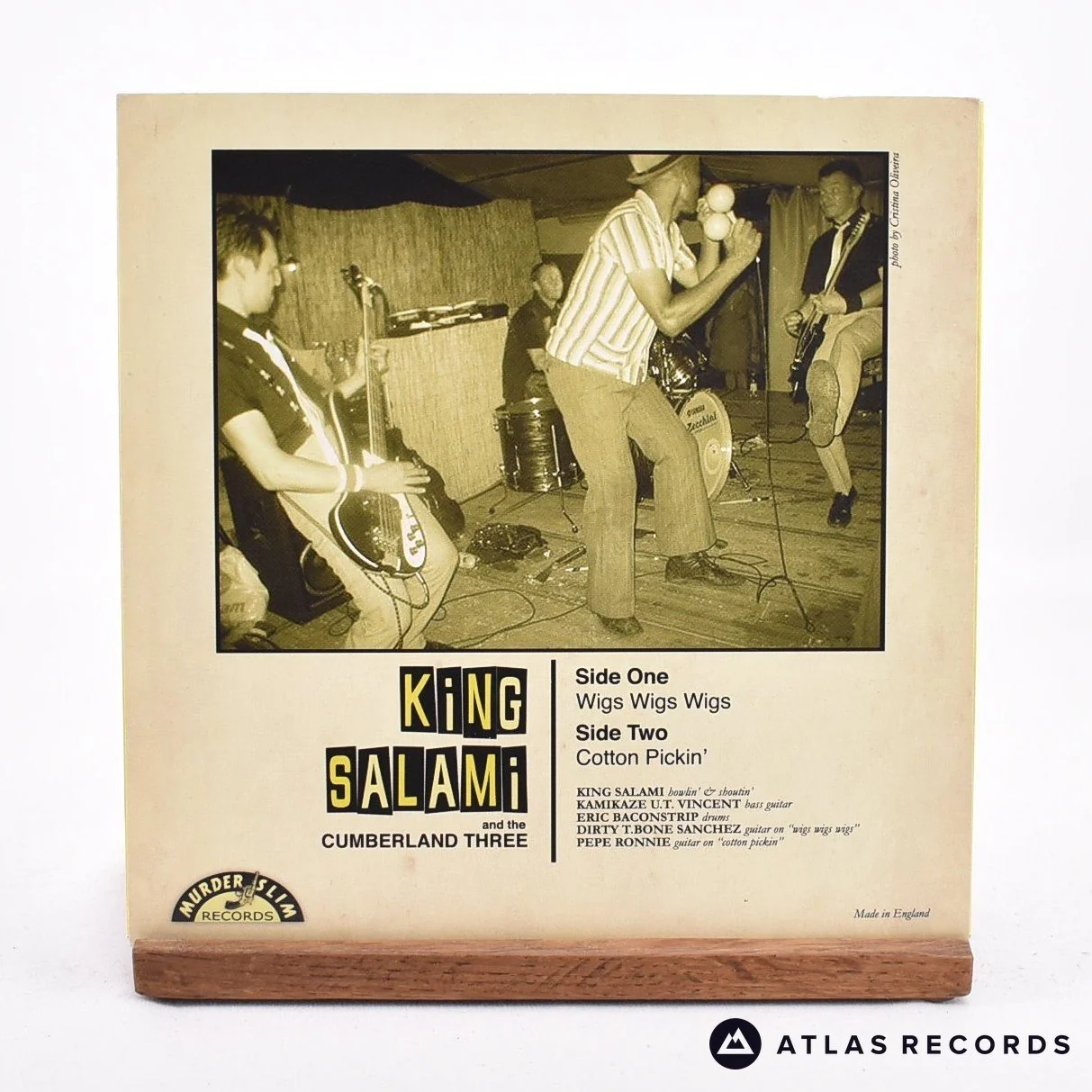 King Salami & The Cumberland Three - Wigs Wigs Wigs - 7" Vinyl Record - EX/EX - Image 2