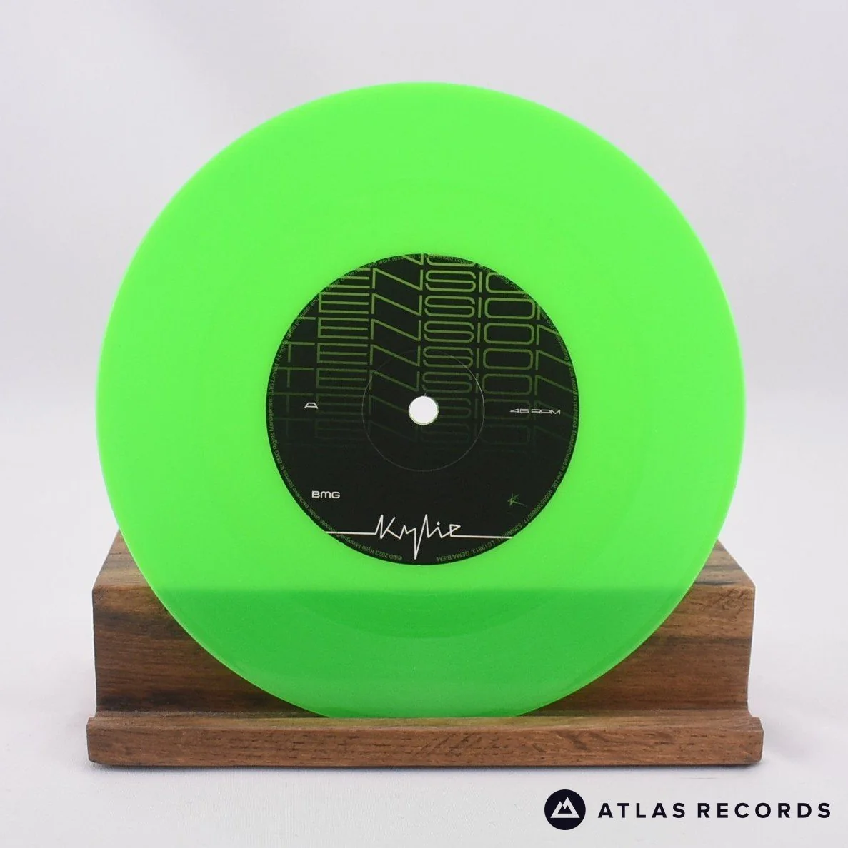 Kylie Minogue - Tension - Green Fluorescent 7" Vinyl Record - NM/NM - Image 3