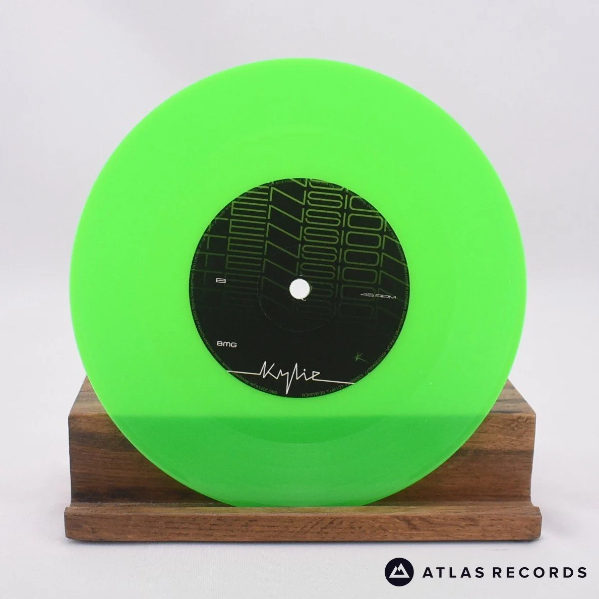 Kylie Minogue - Tension - Green Fluorescent 7" Vinyl Record - NM/NM - Image 4