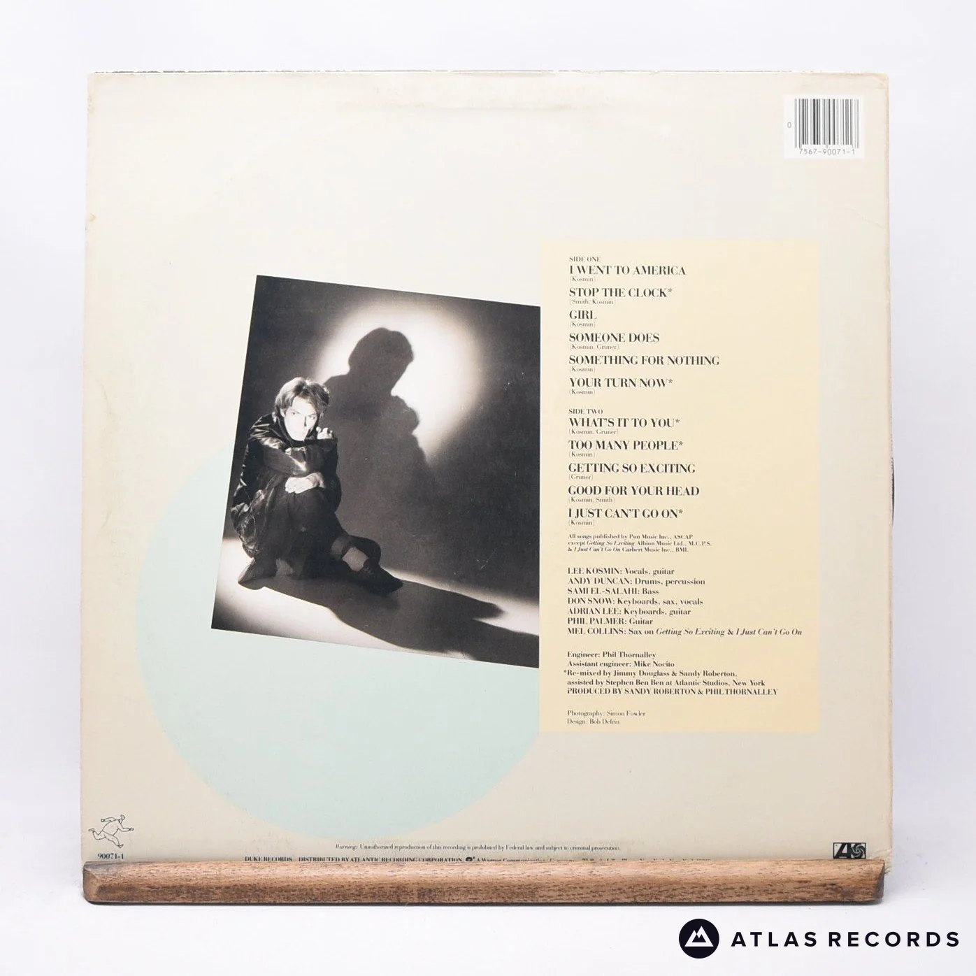 Lee Kosmin - Stop The Clock - LP Vinyl Record - VG+/EX - Image 2