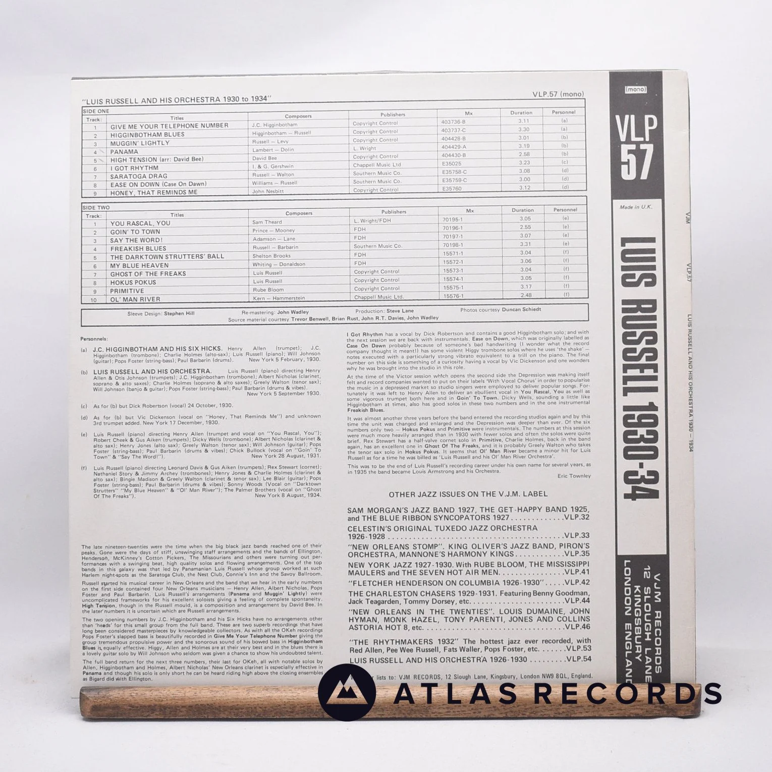 Luis Russell And His Orchestra - High Tension - Luis Russell And His - LP Vinyl - Image 2