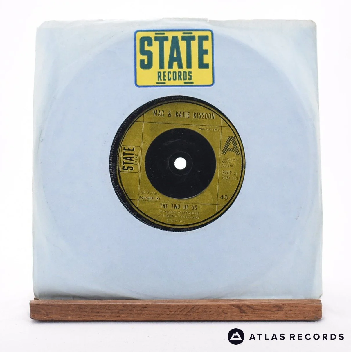 Mac And Katie Kissoon - The Two Of Us - 7" Vinyl Record - VG+/VG+