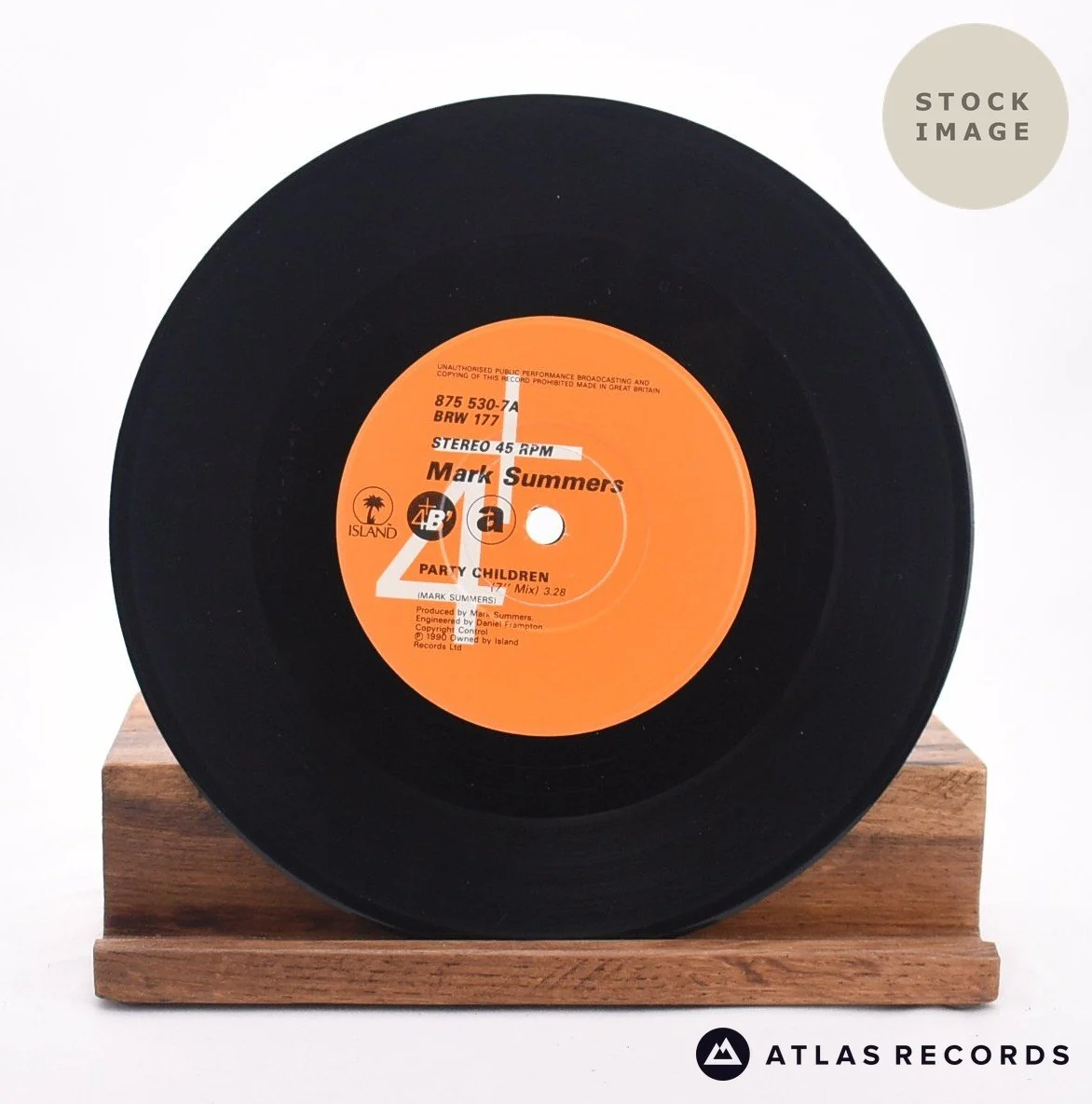 Mark Summers - Party Children - 7" Vinyl Record - Image 3
