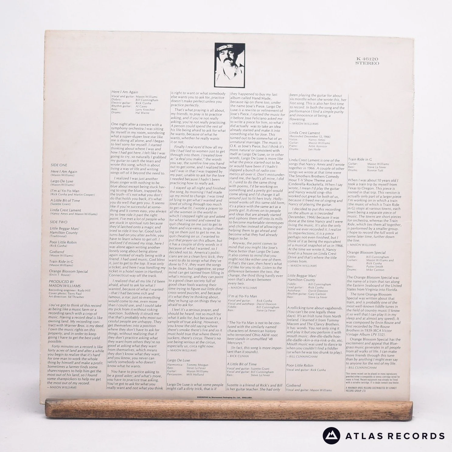 Mason Williams - Sharepickers - LP Vinyl Record - VG+/EX - Image 2