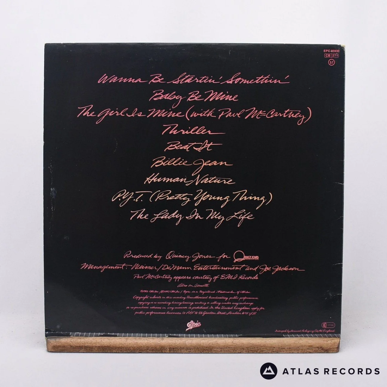 Michael Jackson - Thriller - Lyric Sheet Gatefold LP Vinyl Record - VG+/VG+ - Image 3