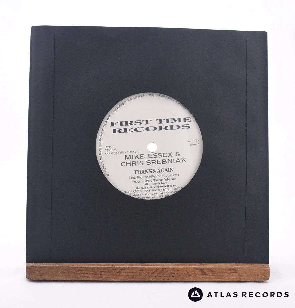 Mike Essex And Chris Srebniak - Thanks - 7" Vinyl Record - VG+ - Image 2