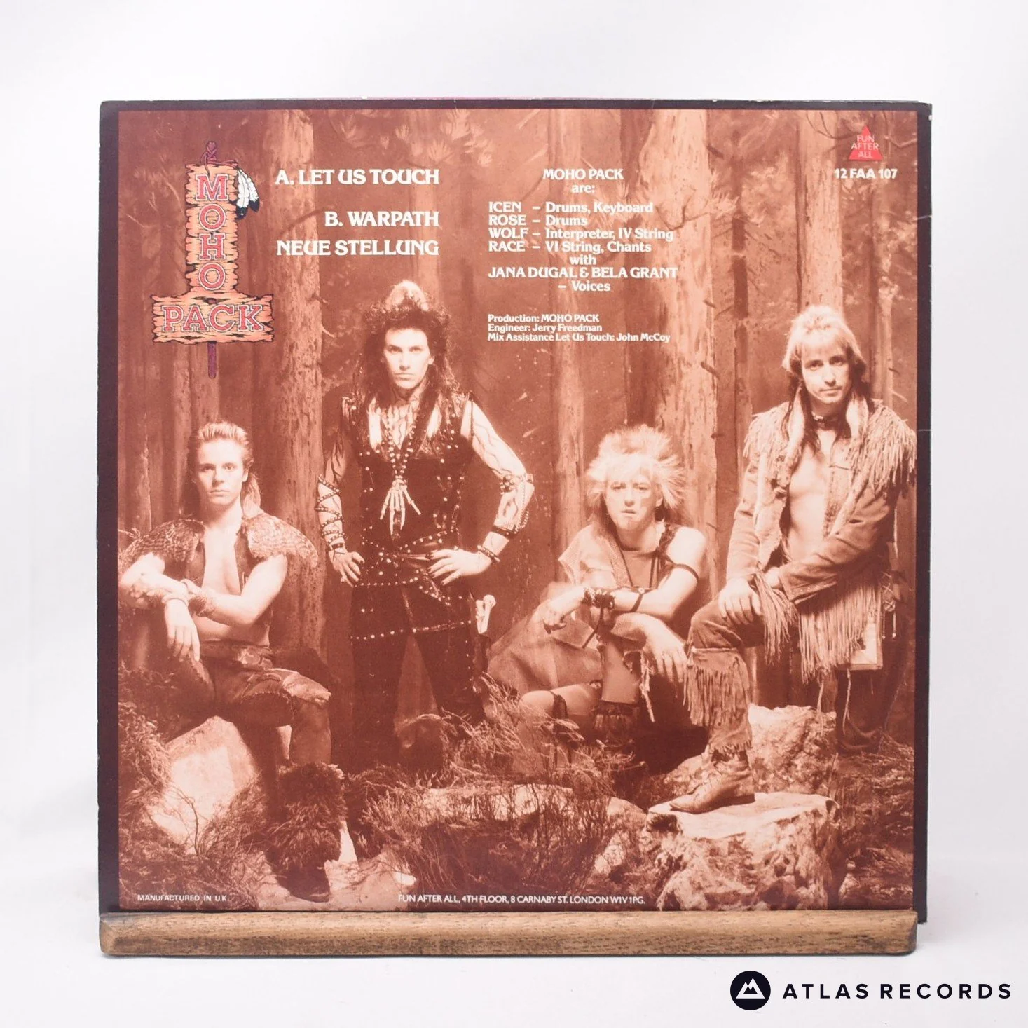 Moho Pack - Let Us Touch - 12" Vinyl Record - EX/EX - Image 2