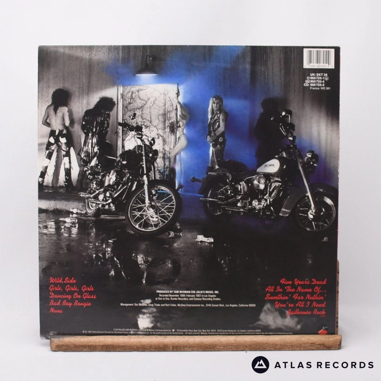 Mötley Crüe - Girls, Girls, Girls - 1-A2 1-B LP Vinyl Record - EX/EX - Image 2