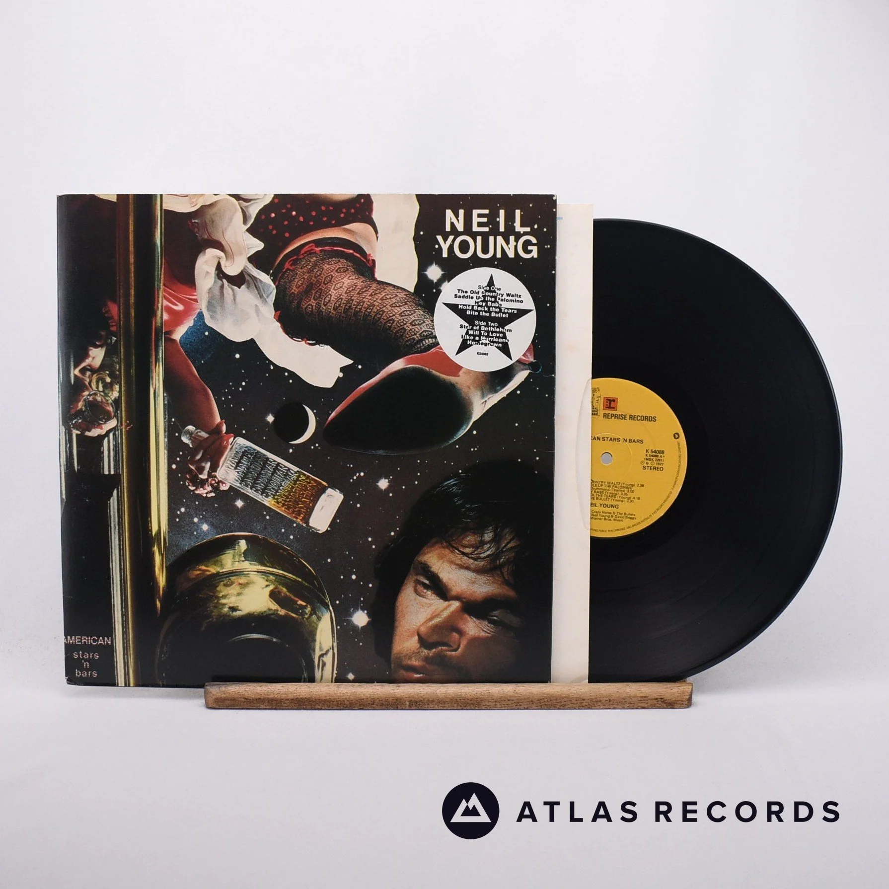 Neil Young - American Stars 'N Bars - LP Vinyl Record - EX/EX