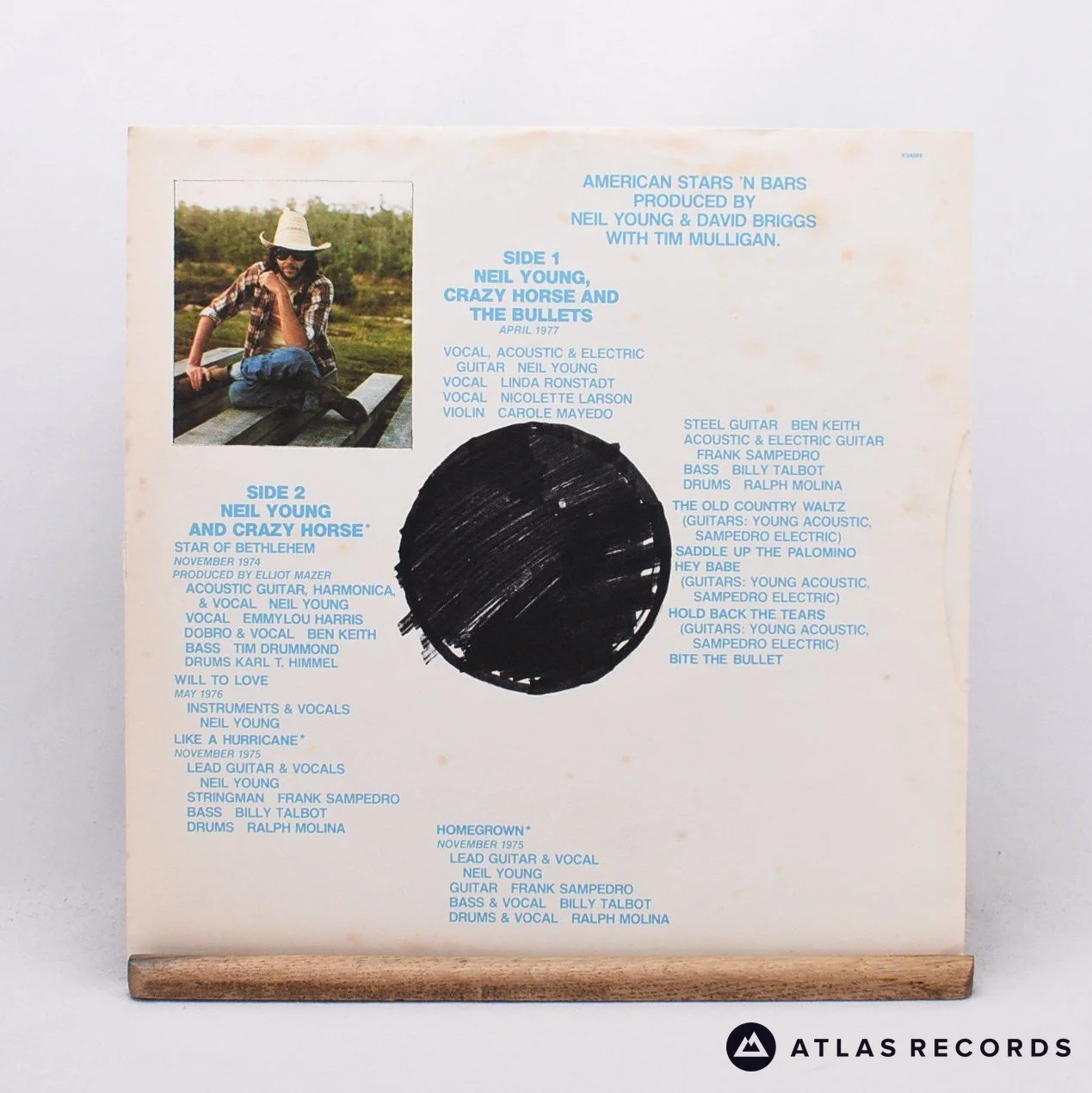 Neil Young - American Stars 'N Bars - LP Vinyl Record - EX/EX - Image 3