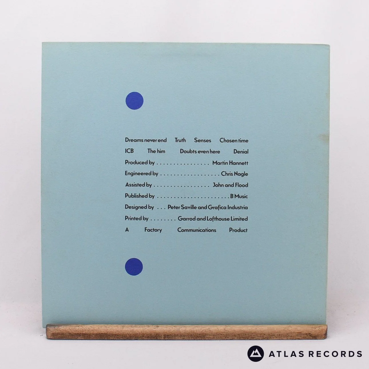 New Order - Movement - Townhouse A2 B2 LP Vinyl Record - EX/EX - Image 2