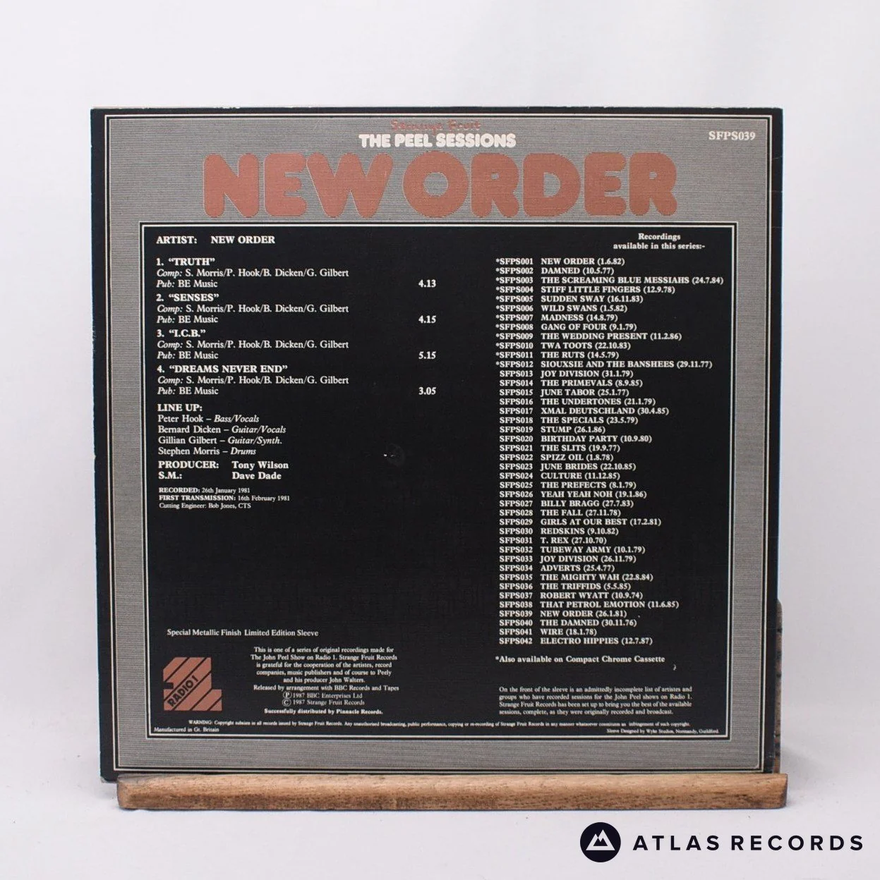 New Order - The Peel Sessions - 12" Vinyl Record - EX/VG+ - Image 2