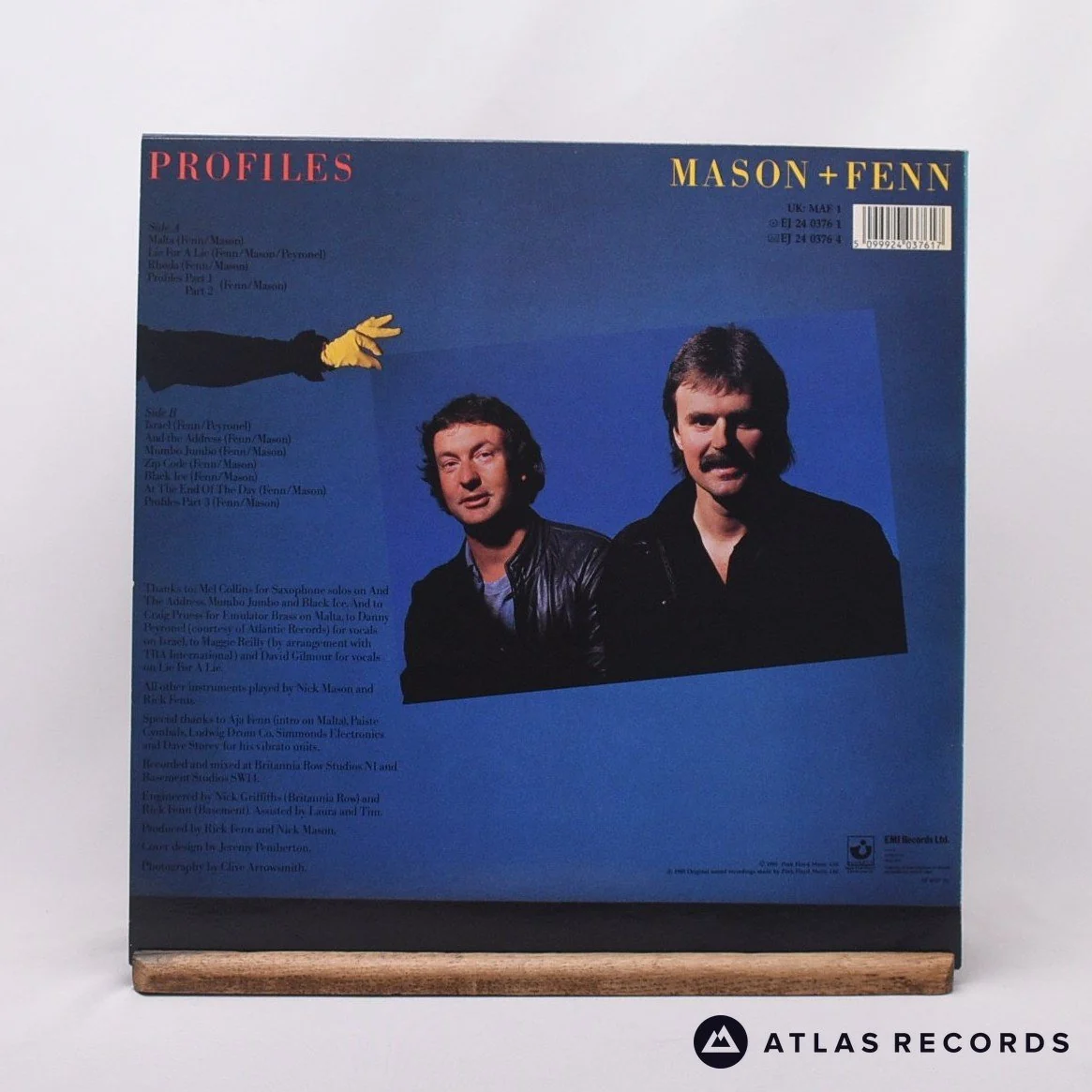Nick Mason - Profiles - A-1 B-3 LP Vinyl Record - EX/EX - Image 2