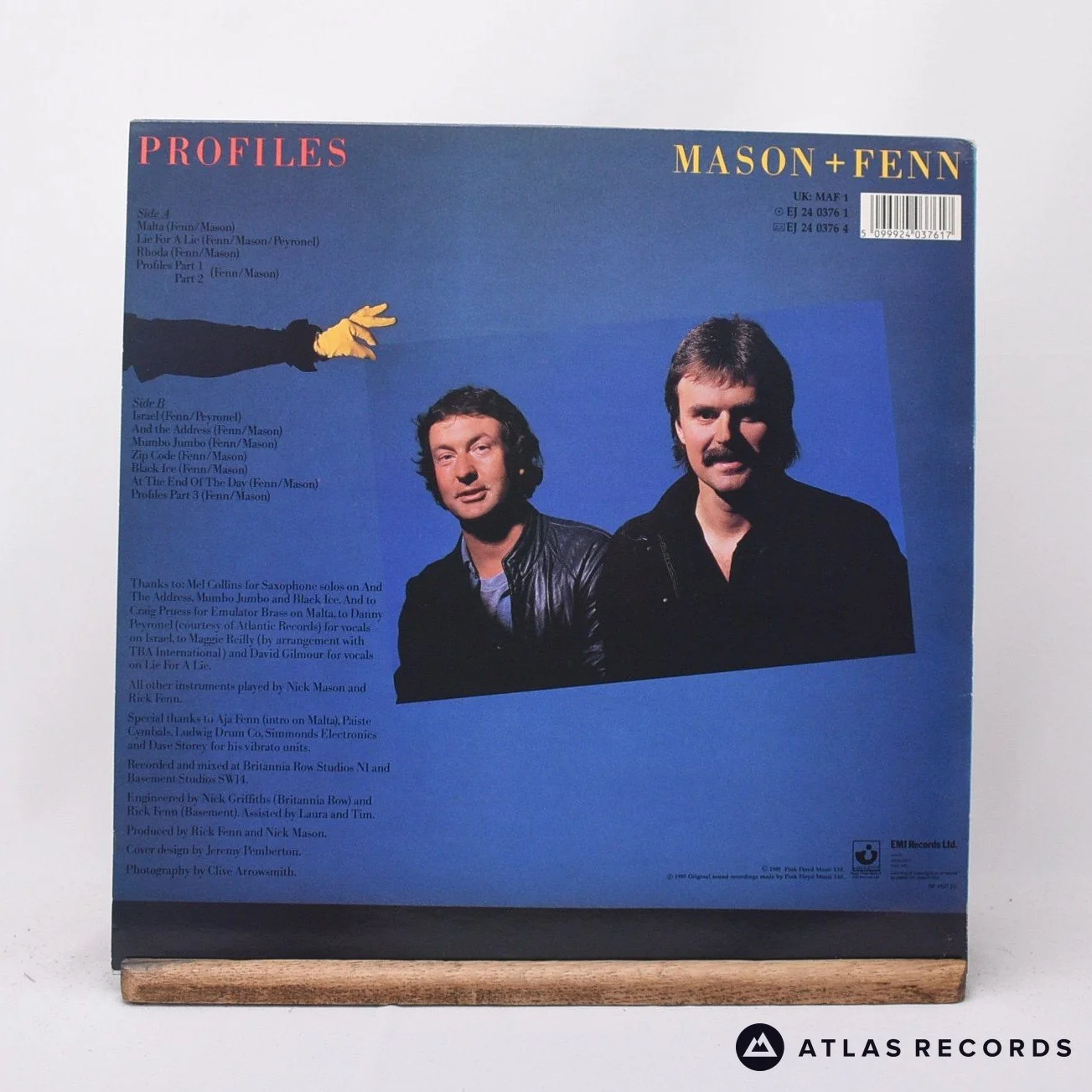 Nick Mason - Profiles - A-1 B-3 LP Vinyl Record - EX/EX - Image 2