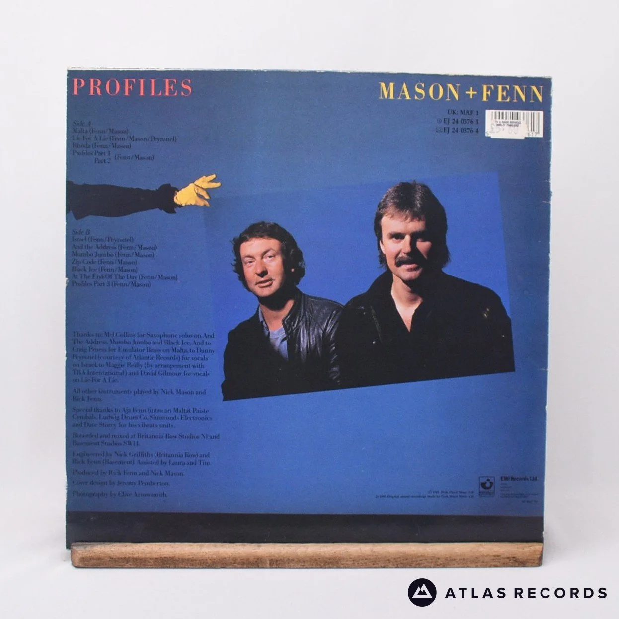 Nick Mason - Profiles - A-1 B-3 LP Vinyl Record - VG+/VG+ - Image 2