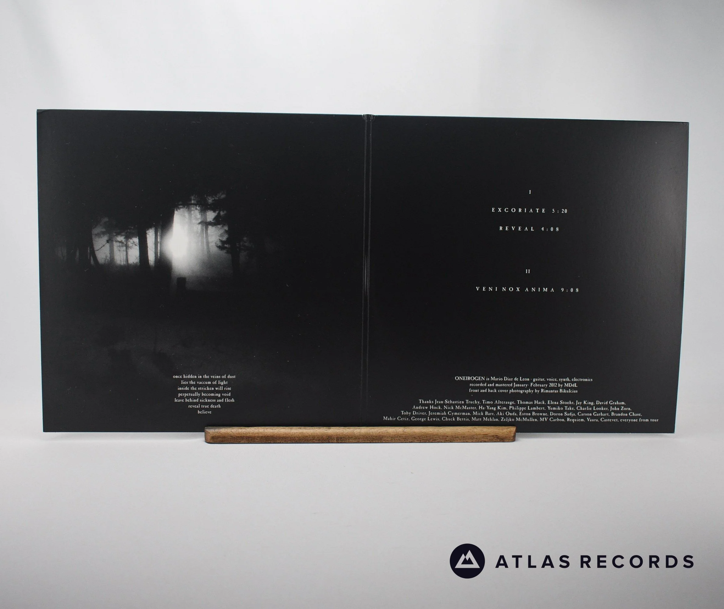Oneirogen - Veni Nox Anima - Clear 12" Vinyl Record - EX/NM - Image 2