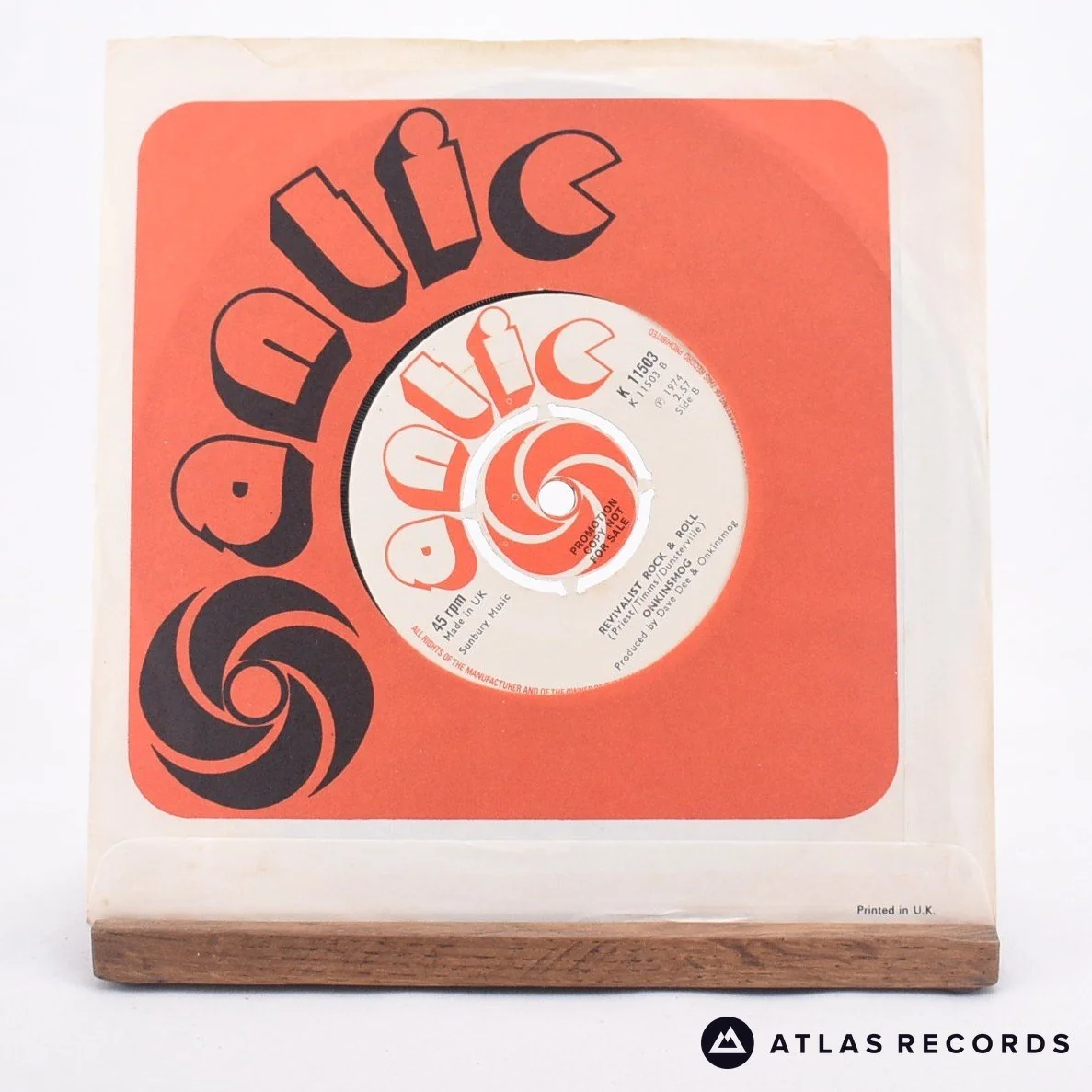 Onkinsmog - Miss Lucy - Promo 7" Vinyl Record - EX/EX - Image 2