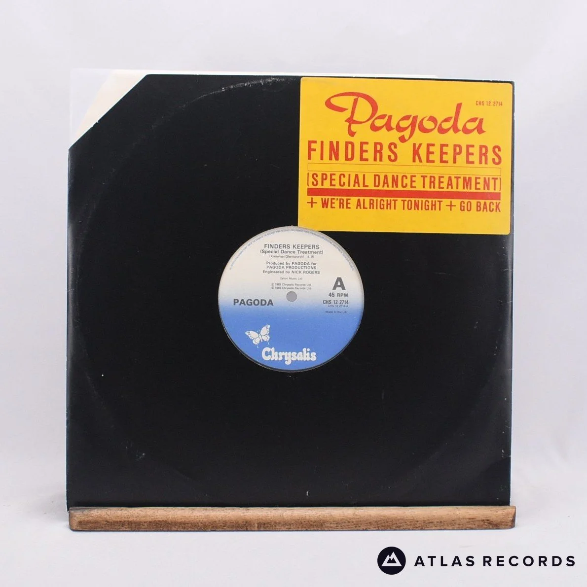 Pagoda - Finders Keepers - Die-Cut Sleeve Deletion Cut 12" Vinyl Record - VG+