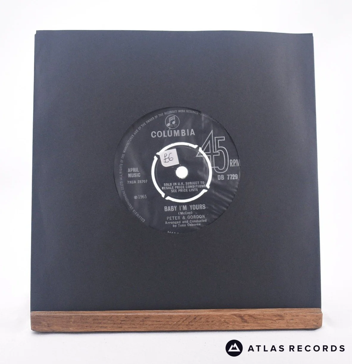 Peter & Gordon - Baby I'm Yours - 7" Vinyl Record - VG+