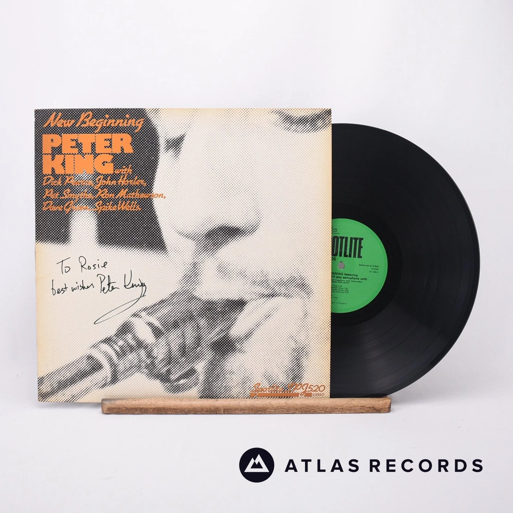 Peter King - New Beginning - Signed LP Vinyl Record - VG+/VG+
