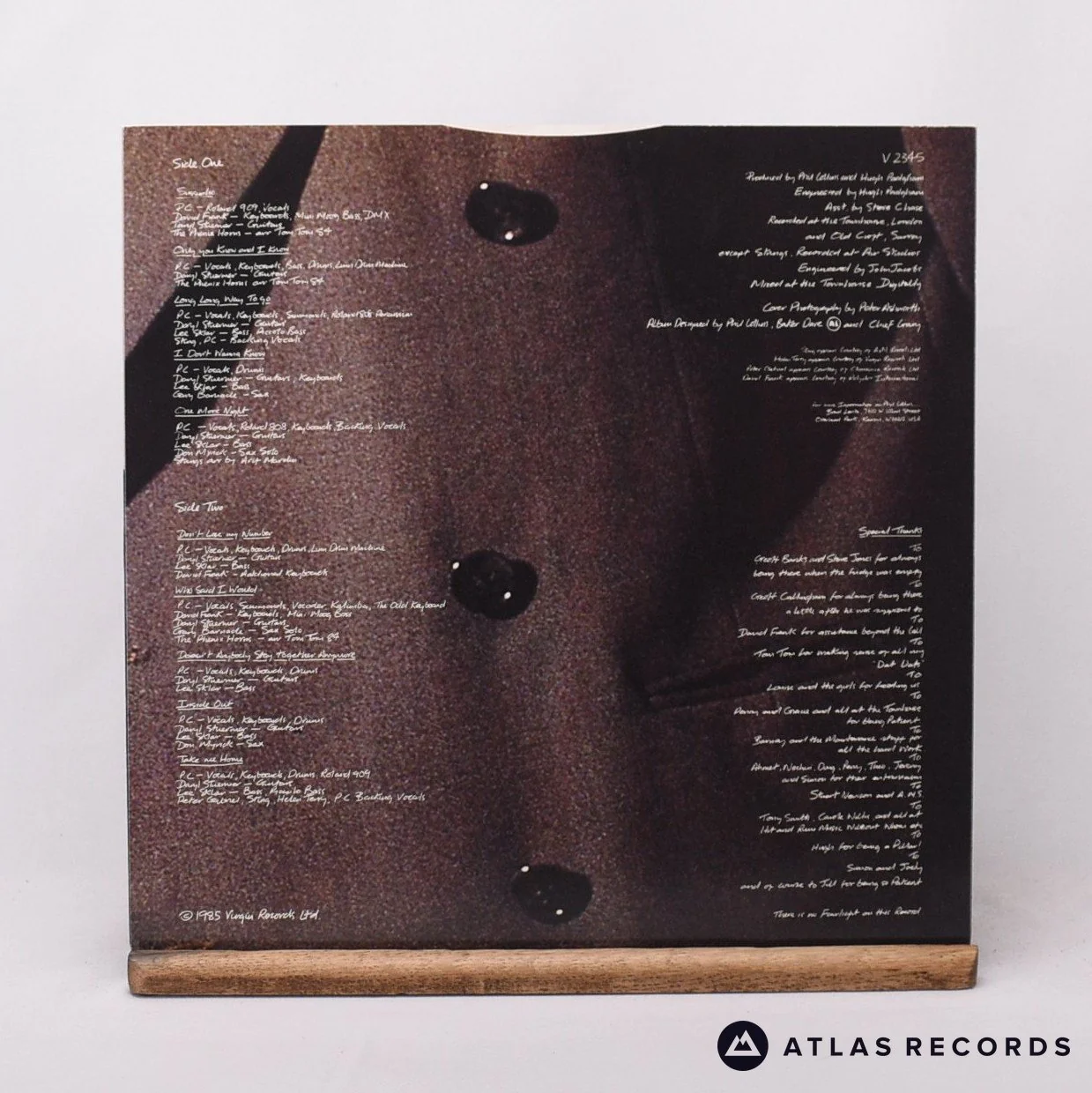 Phil Collins - No Jacket Required - Insert LP Vinyl Record - VG+/EX - Image 3