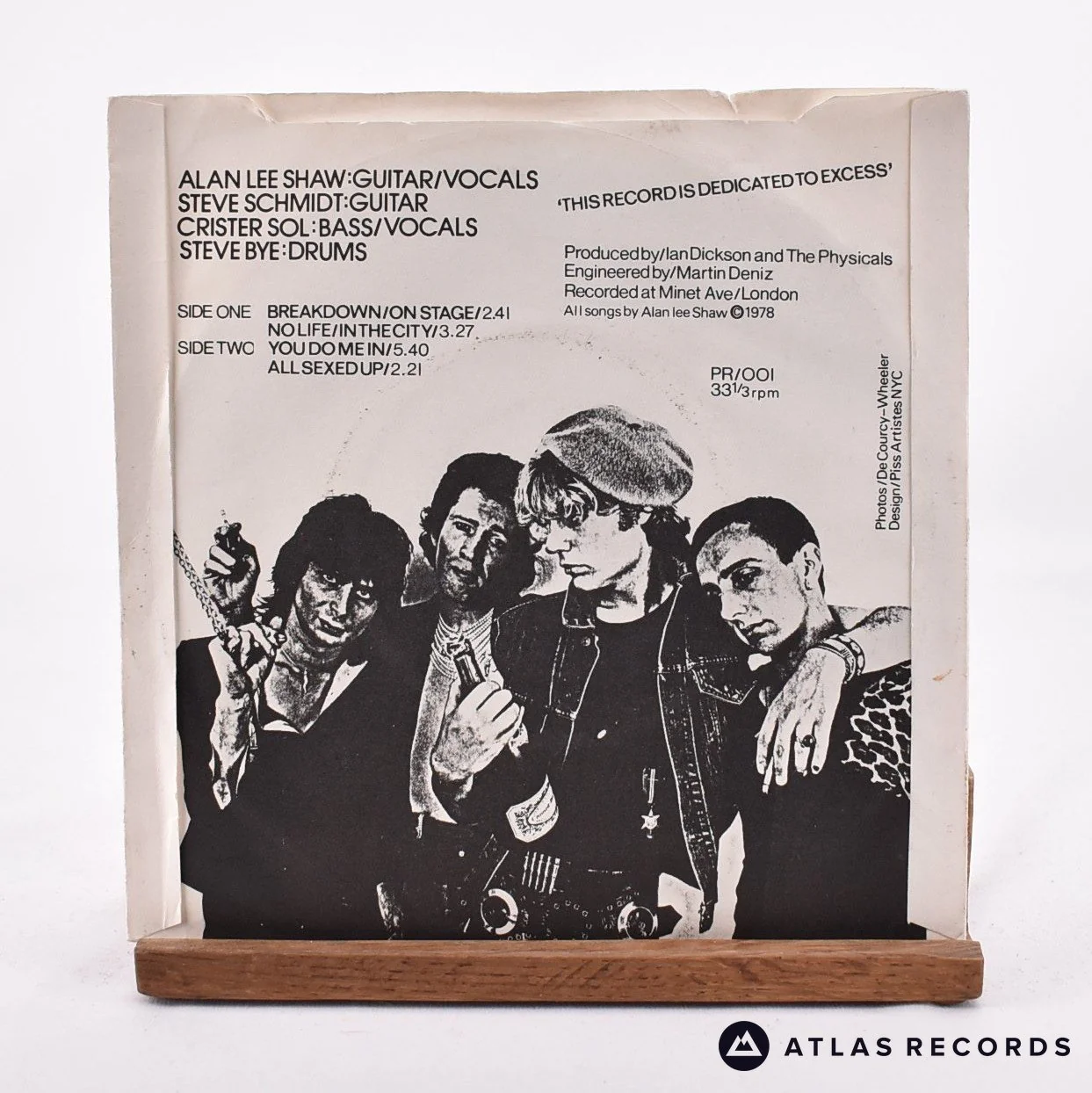 Physicals - All Sexed Up - 7" EP Vinyl Record - VG+/VG+ - Image 2