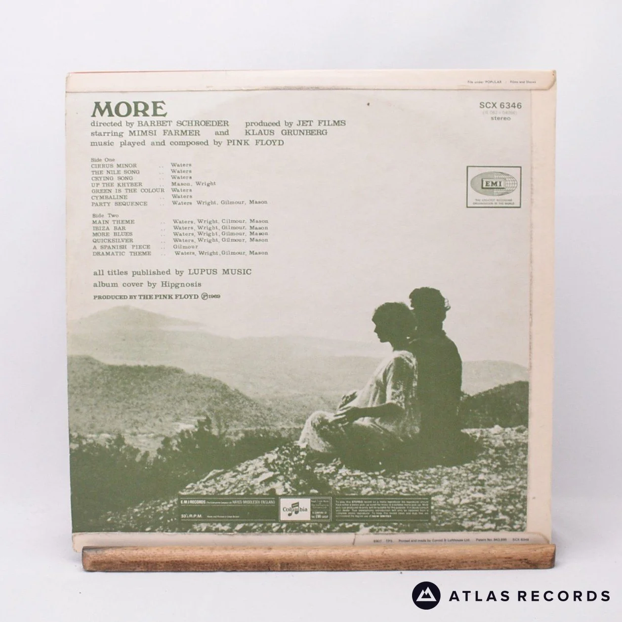 Pink Floyd - Soundtrack From The Film "More" - 1G LP Vinyl Record - VG+/VG+ - Image 2