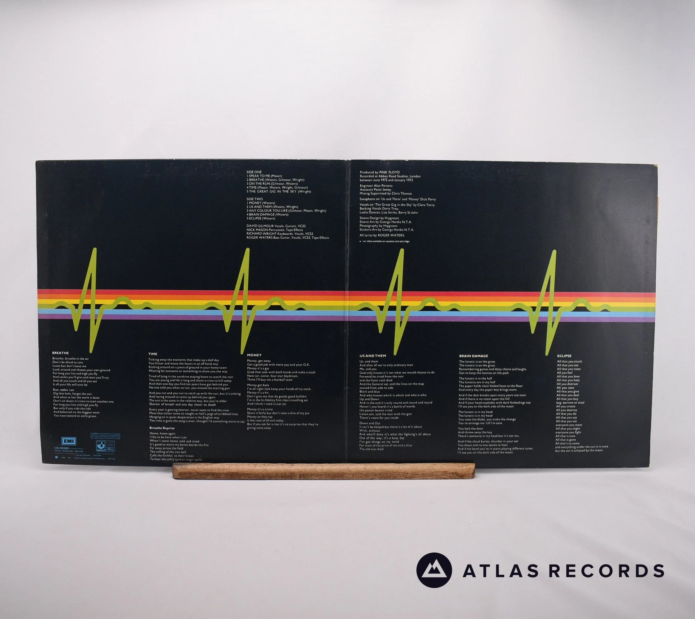 Pink Floyd - The Dark Side Of The Moon - b-3 A-3 LP Vinyl Record - VG+/VG+ - Image 2