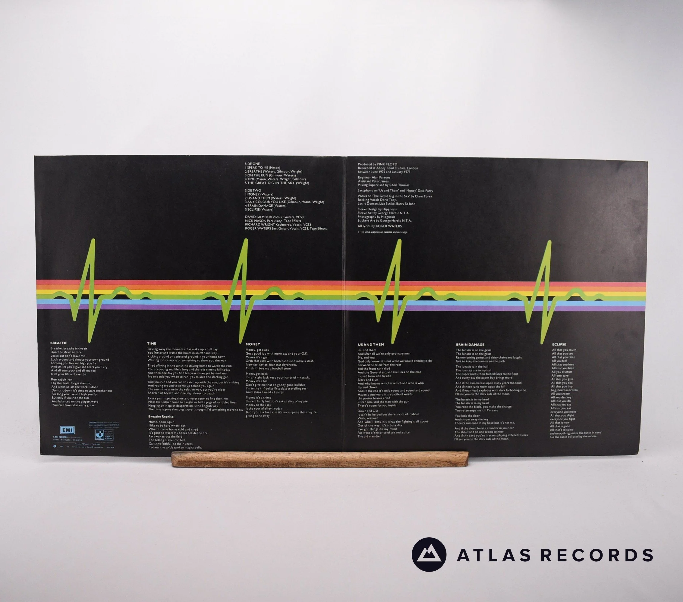 Pink Floyd - The Dark Side Of The Moon - A-4 B-3 LP Vinyl Record - VG+/VG+ - Image 2