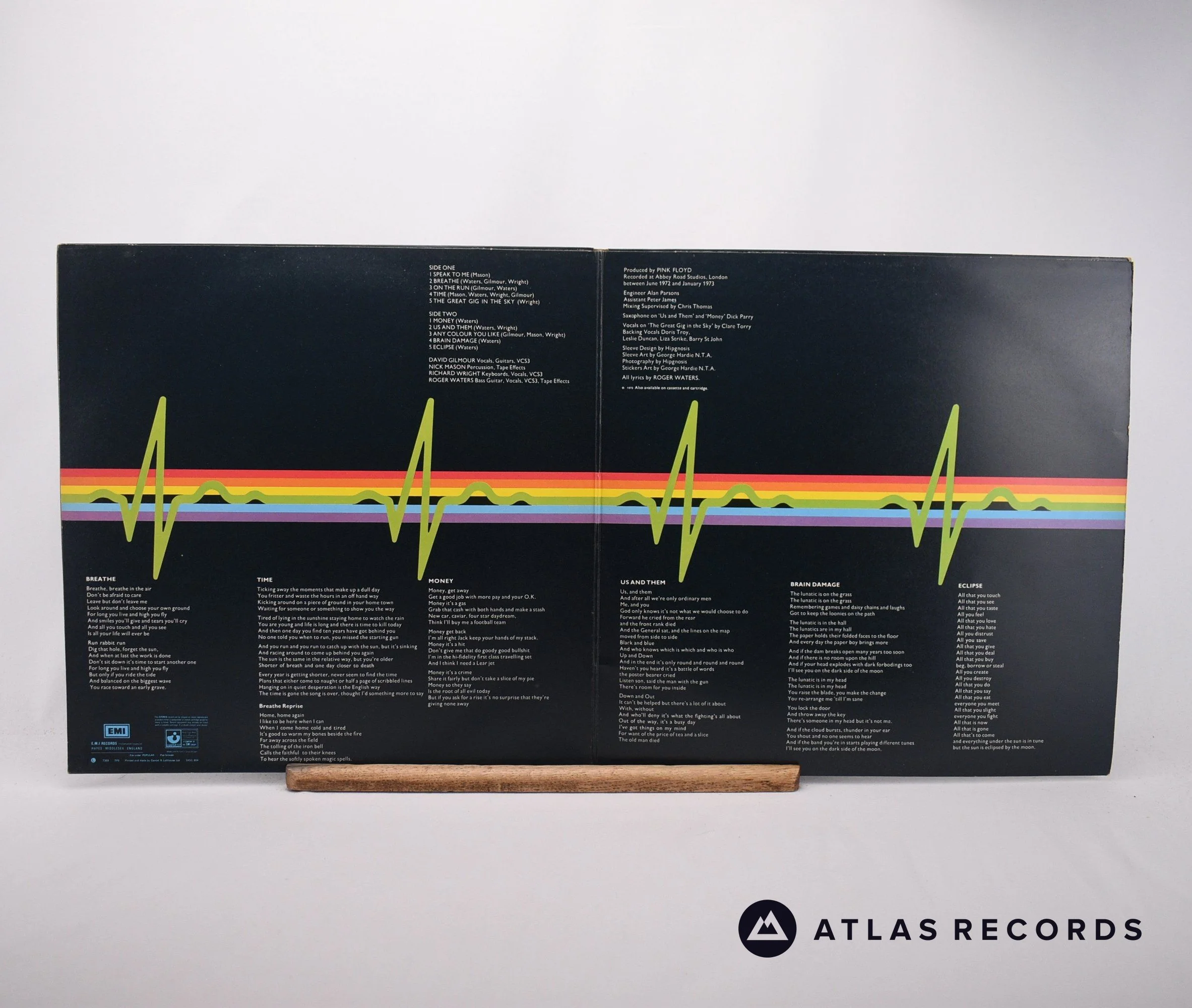 Pink Floyd - The Dark Side Of The Moon - A-3 B-2 LP Vinyl Record - VG+/VG+ - Image 2