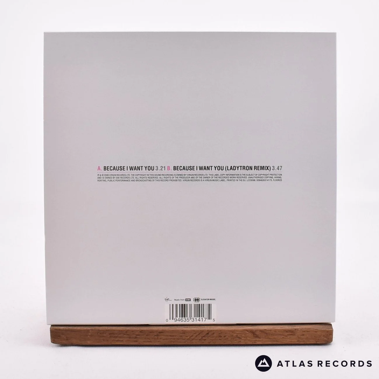 Placebo - Because I Want You - 7" Vinyl Record - NM/NM - Image 2