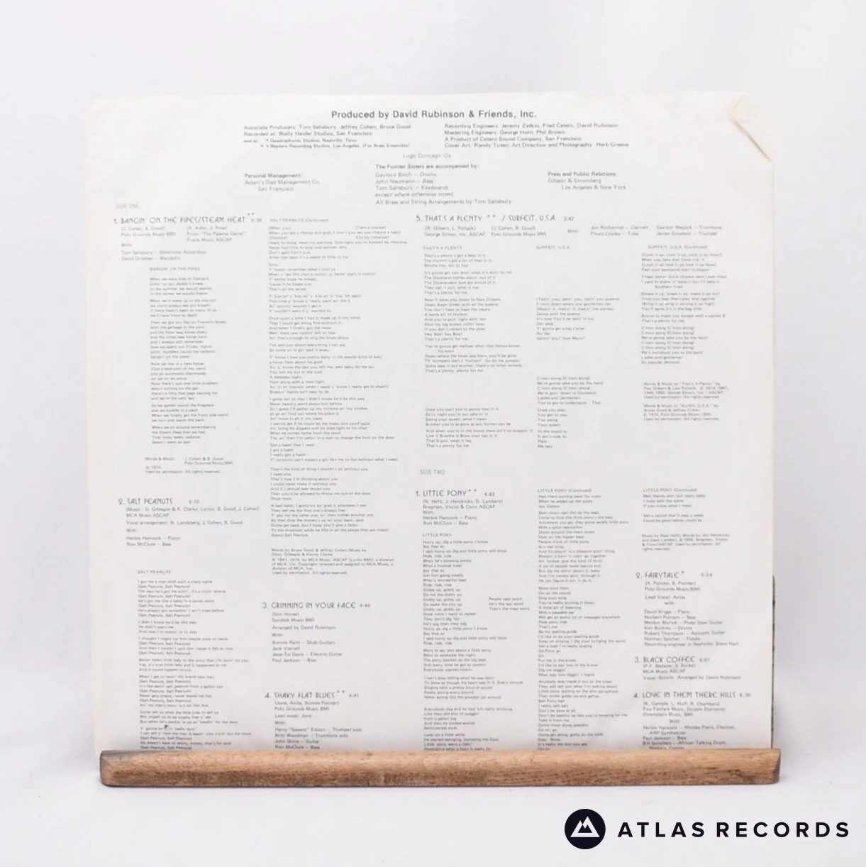 Pointer Sisters - That's A Plenty - LP Vinyl Record - VG+/VG+ - Image 3