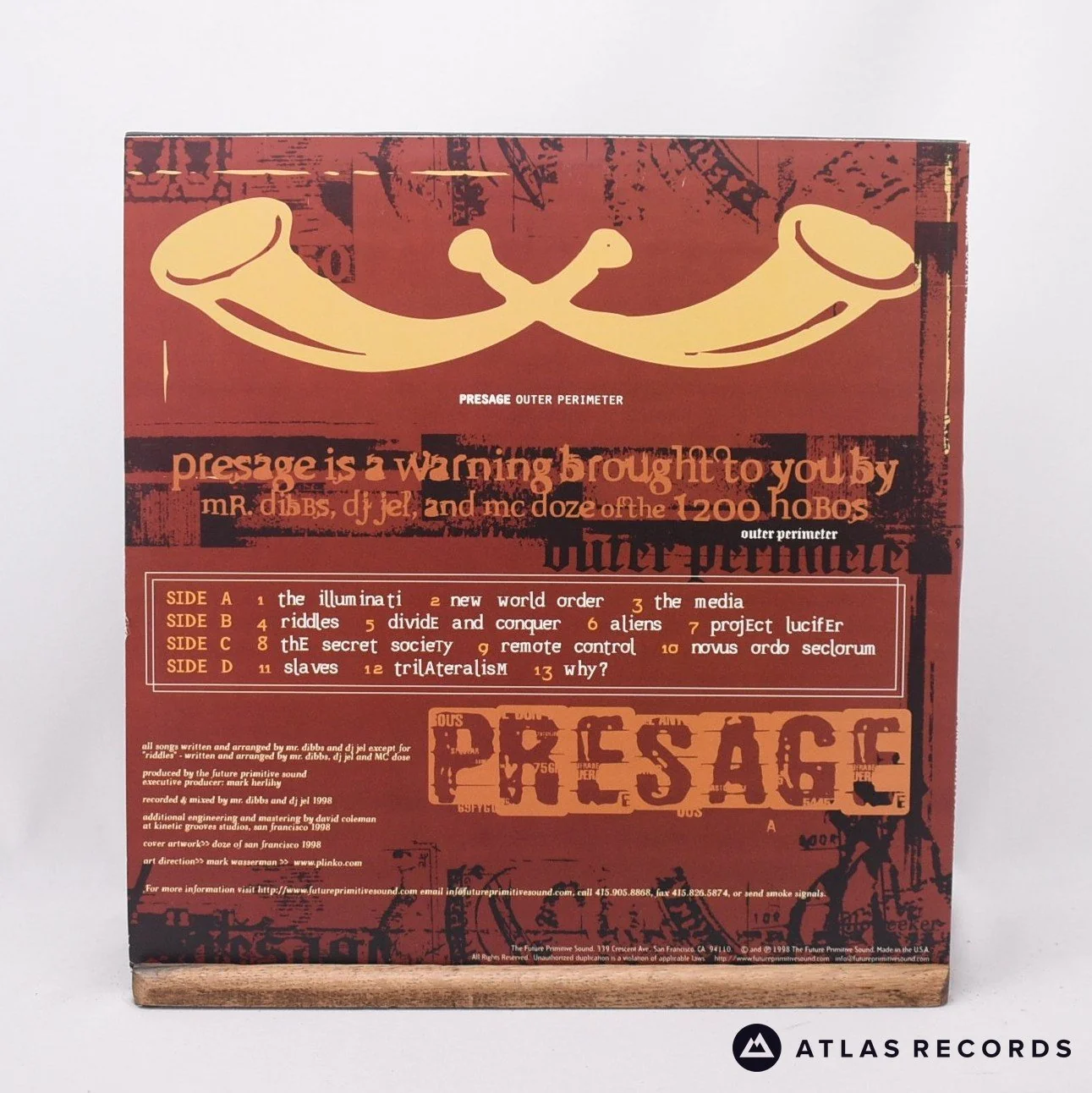Presage - Outer Perimeter - Us A1 B1 C1 D1 2 x LP Vinyl Record - VG+/VG+ - Image 2