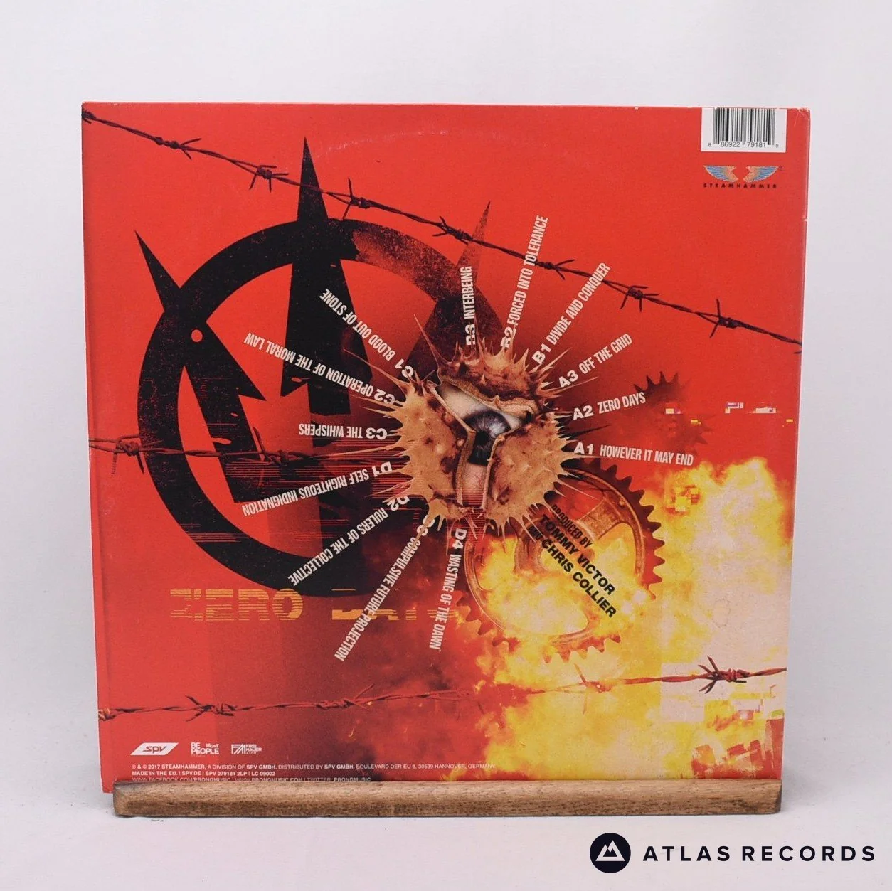 Prong - Zero Days - Red Transparent Limited Edition 2 x LP Vinyl Record - EX/NM - Image 3