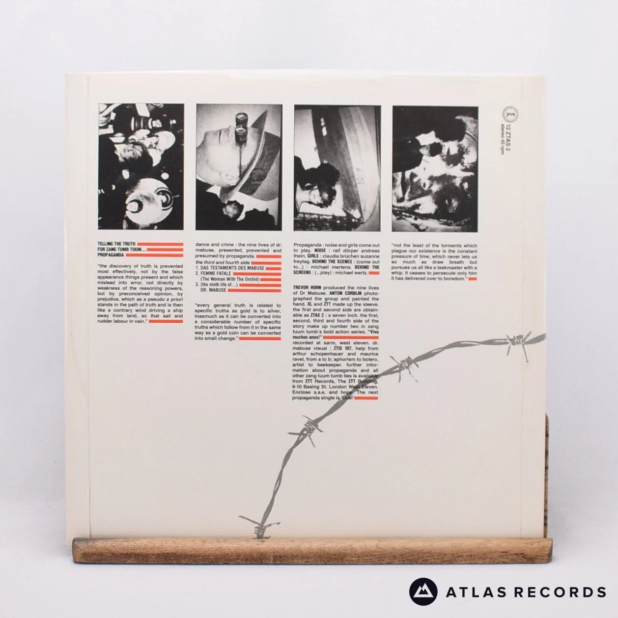 Propaganda - The Nine Lives Of Dr. Mabuse - 12" Vinyl Record - EX/EX - Image 2