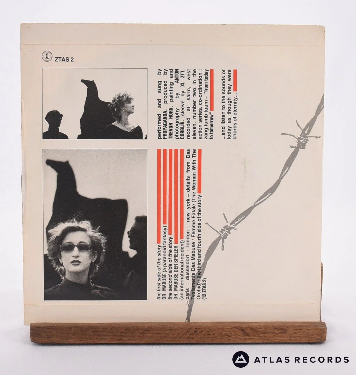 Propaganda - The Nine Lives Of Dr. Mabuse - 7" Vinyl Record - VG+/VG+ - Image 2