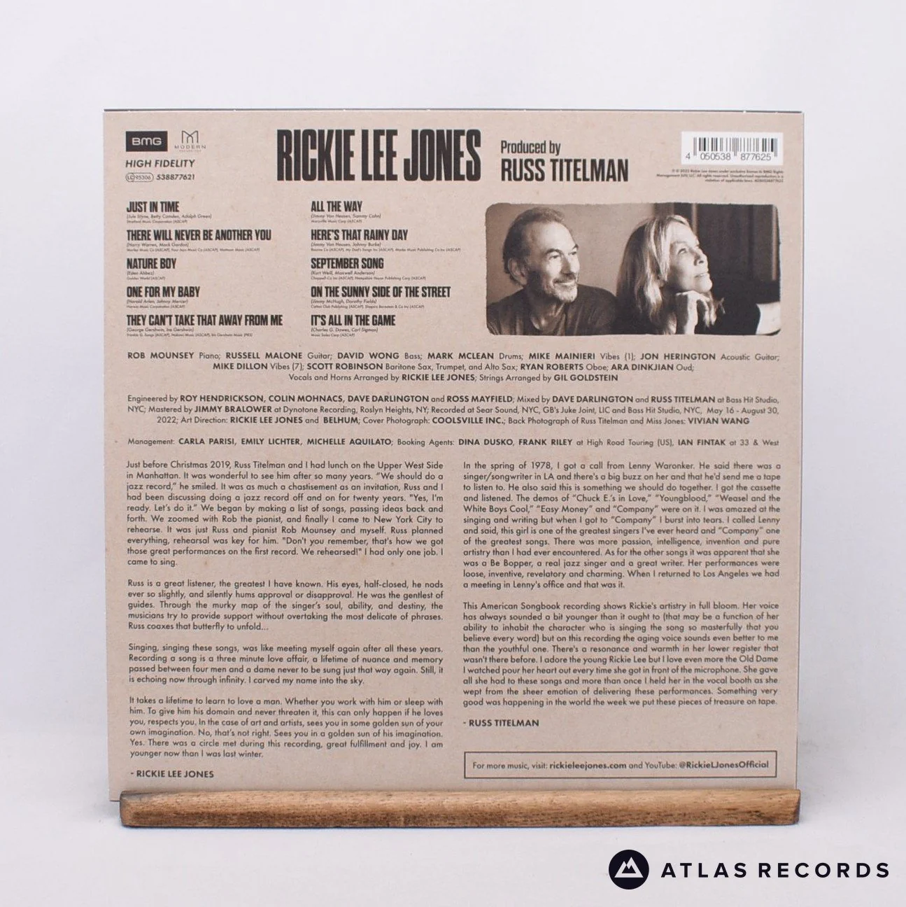 Rickie Lee Jones - Pieces Of Treasure - Insert LP Vinyl Record - NM/VG+ - Image 2
