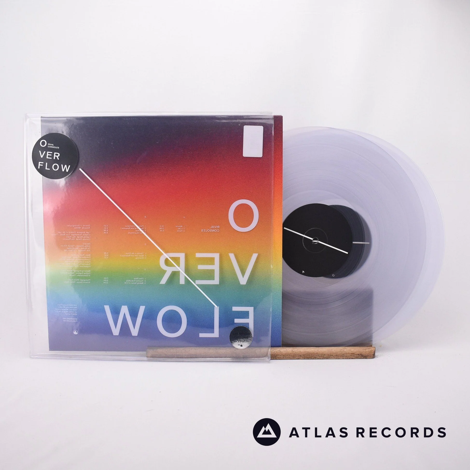 Rival Consoles - Overflow - Clear Limited Edition 2 x LP Vinyl Record - NM/NM