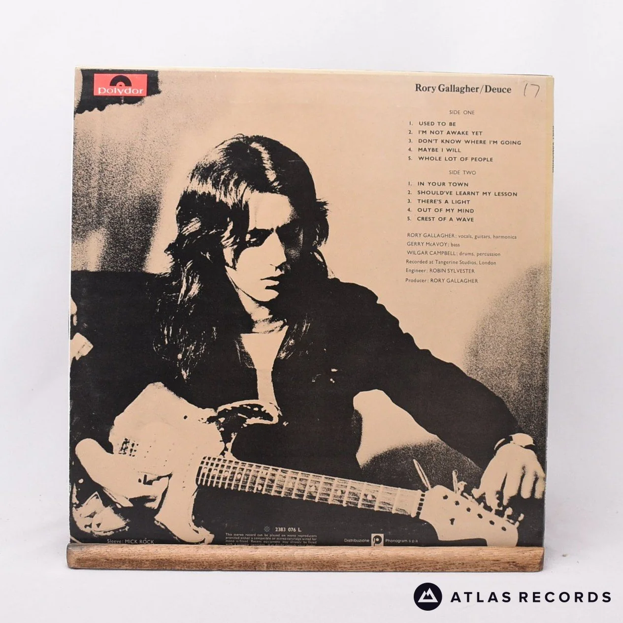 Rory Gallagher - Deuce - Italy LP Vinyl Record - VG+/EX - Image 2