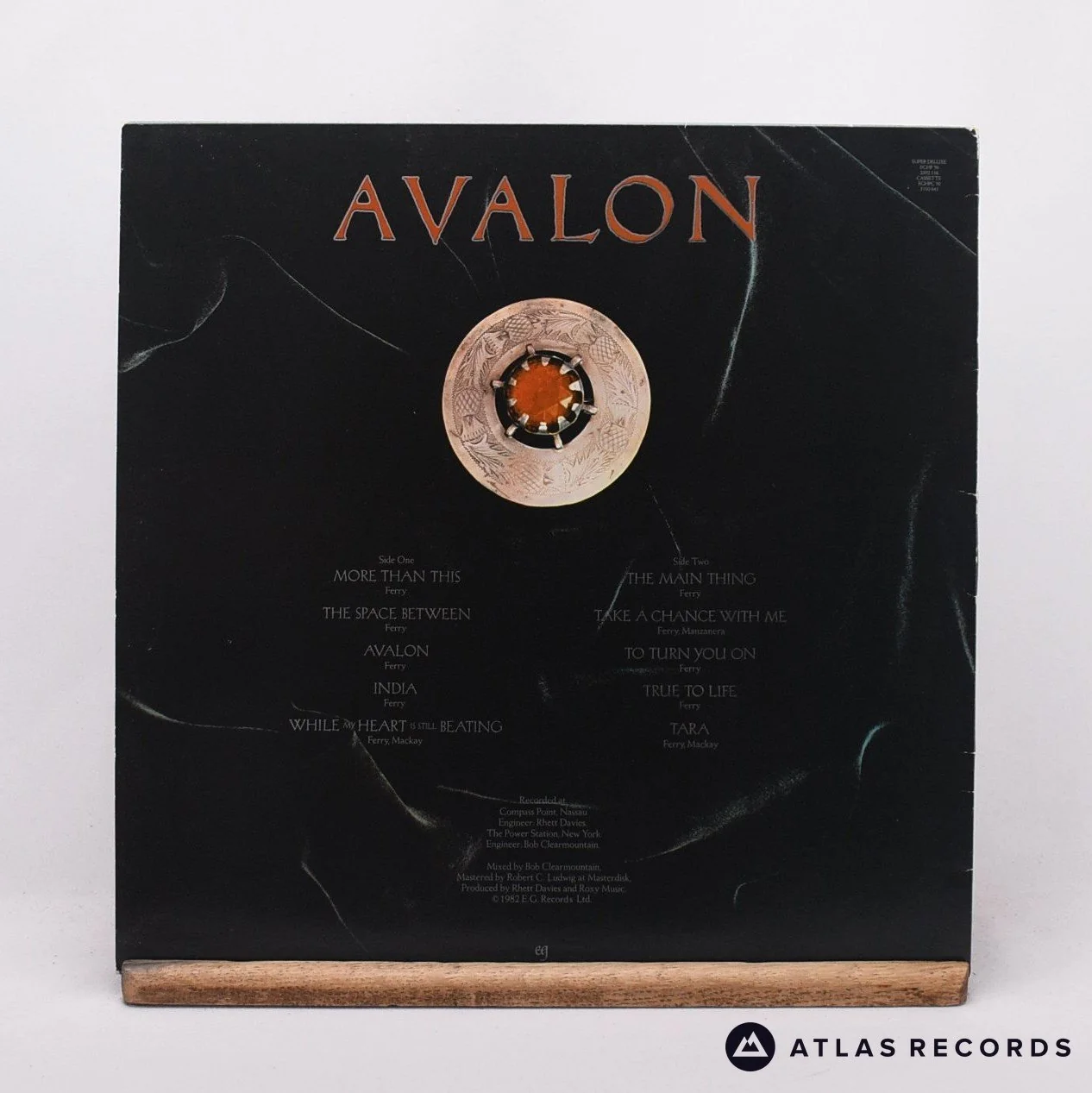Roxy Music - Avalon - Lyric Sheet A//1 B//4 LP Vinyl Record - EX/VG+ - Image 2