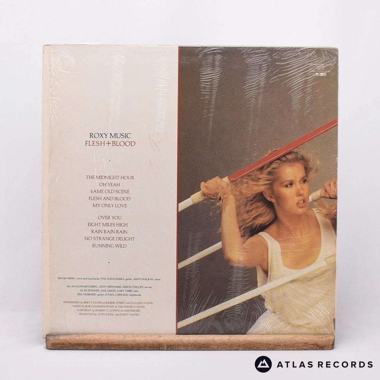 Roxy Music - Flesh + Blood - Strawberry LP Vinyl Record - EX/VG+ - Image 2