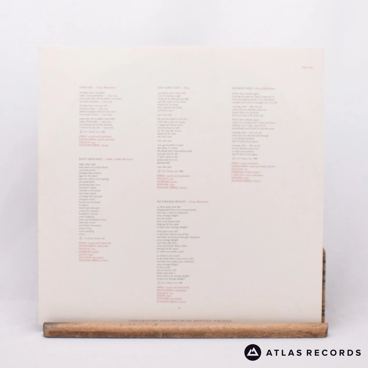 Roxy Music - Flesh + Blood - Strawberry LP Vinyl Record - EX/VG+ - Image 3